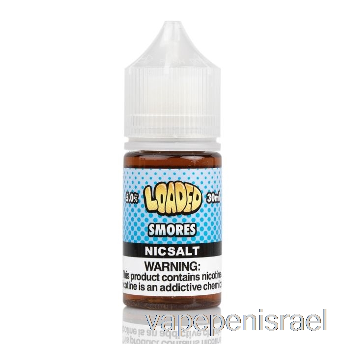 חד פעמי Vape Israel Smores - מלחים טעונים - אדים חסרי רחמים - 30 מ"ל 50 מ"ג